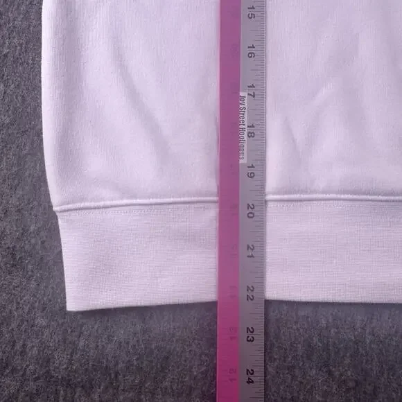 Penn‎ State Women’s XXL Cropped 1/4 Zip White Pullover Hoodie NWOT Embroidered - Picture 3 of 13